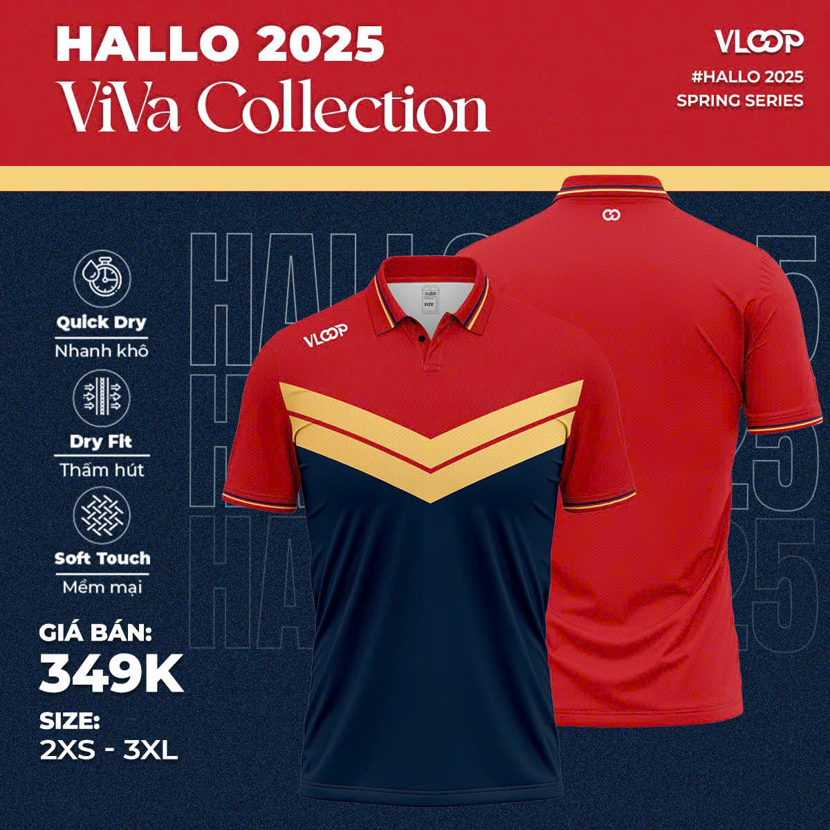 Áo Vloop Viva Collection Đỏ