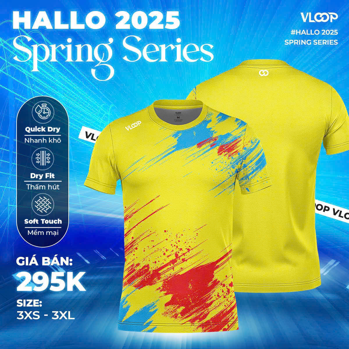 ÁO VLOOP HALLO 2025 Vàng