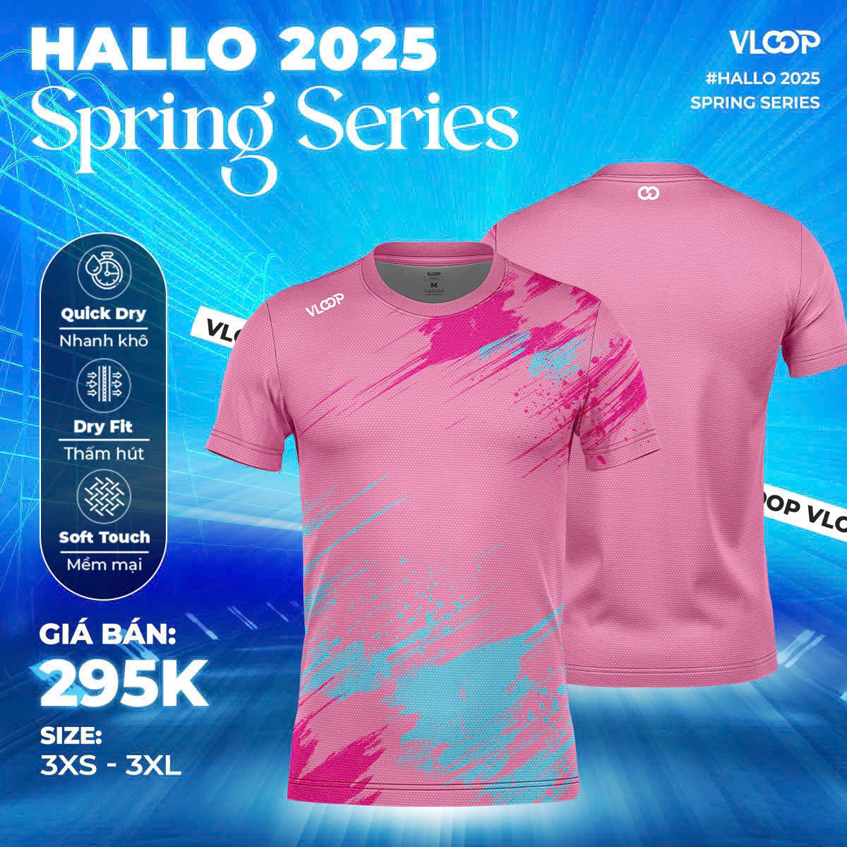 ÁO VLOOP HALLO 2025 Hồng