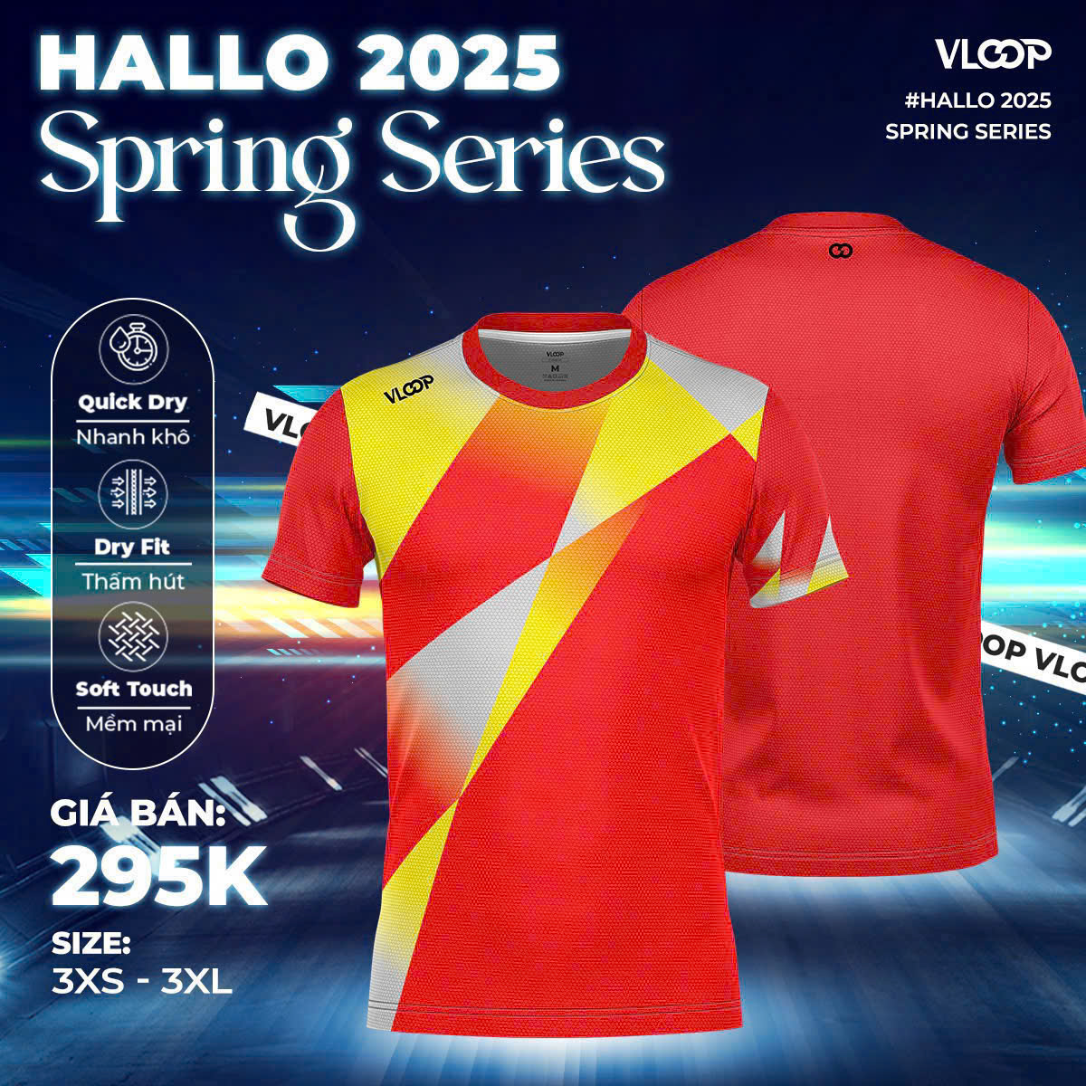ÁO VLOOP HALLO 2025 V01 Đỏ 