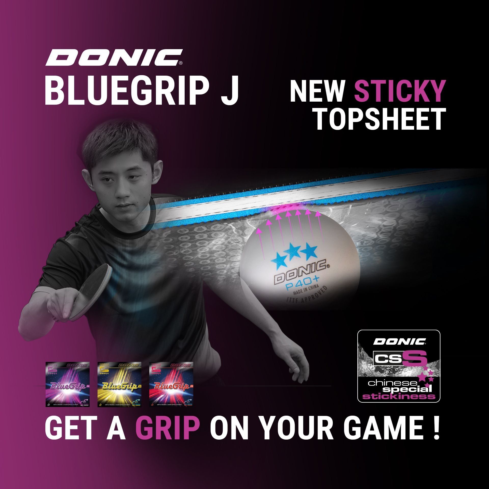 Mặt vợt Donic BlueGrip J2